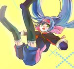  bad_id bad_pixiv_id blue_hair headband klan_klein long_hair lowres macross macross_frontier shoko_makiko solo thighhighs twintails 