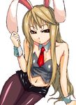  animal_ears bunny_ears legwear_under_shorts niwa_zen original pantyhose pantyhose_under_shorts shorts solo 