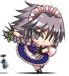  bad_id bad_pixiv_id between_fingers blue_hair chibi cirno death izayoi_sakuya knife maid multiple_girls noose ribbon short_hair tai_takeshi touhou wings 