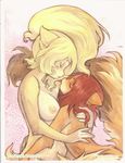  breasts cream_(miu) duo embracing female lesbian mammal nude peaches_(miu) rodent savannah_horrocks squirrel 