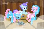  blue blue_eyes blue_fur blue_hair bucket cutie_mark equine female feral friendship_is_magic fur hair hi_res horse inside killryde long_hair lotus_(mlp) lying makeup mammal my_little_pony open_mouth original_character pink_hair pony purple_hair sauna short_hair sitting steam towel 