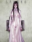  bad_id bad_pixiv_id black_hair blood breasts character_name dated kusagami_style large_breasts long_hair nipples pubic_hair see-through signature solo standing the_ring yamamura_sadako 