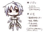  chibi hati_(shirow) heterochromia lockheart original short_hair simple_background smile solo thighhighs white_background 