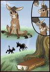  comic donkey equine grass hair hooves mammal spirit_pup transformation tree wood 