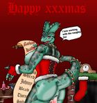  anthro anus big_breasts breasts christmas cum cum_in_pussy cum_inside dinosaur dylian ear_piercing english_text erection female holidays looking_at_viewer looking_back lordstevie male nipples orgasm penetration penis piercing pussy scalie sex side_boob straight text vaginal vaginal_penetration xmas 