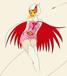  70s boots breasts cape covered_nipples elbow_gloves gatchaman gloves helmet jun_the_swan lips medium_breasts oldschool panties pantyshot simple_background solo thigh_boots thighhighs underwear yo-yo zenox 