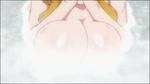  animated animated_gif blonde_hair bouncing_breasts breasts huge_breasts kyoukai_senjou_no_horizon kyoukaisenjou_no_horizon long_hair mary_stuart nipples scar vapor 