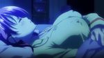  animated animated_gif asa_made_jugyou_chu! breasts erect_nipples kakinozaka_ayana large_breasts purple_hair sleeping 