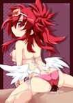  bikini cum penis red_eyes red_hair reku shinrabanshou shiten_rekka_karin swimsuit wings 