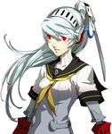  android labrys long_hair official_art persona persona_4:_the_ultimate_in_mayonaka_arena ponytail red_eyes school_uniform soejima_shigenori solo transparent_background 