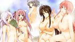  breasts game_cg nipples nude onsen sangoku_hime wink 