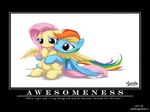  awesomeness blue cutie dash equine eyes fluttershy_(mlp) friendship friendship_is_magic hair horse hug invalid_background is little magic mark multi-colored my my_little_pony mysticalpha pegasus pink plain pony purple rainbow sad tear white wings 