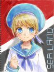  axis_powers_hetalia blonde_hair hat mashu_mayuko sealand_(hetalia) smile 