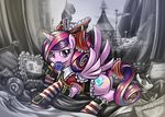  cadence condom_in_mouth cutie_mark doctor_whooves_(mlp) equine female feral friendship_is_magic horn horse maid maid_uniform mammal my_little_pony planet_express pony princess_cadance_(mlp) saturnspace solo tardis winged_unicorn wings 