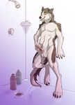  balls canine cum dog eyes_closed husky leaning_on_wall male mammal masturbation mistresssparkles penis shower solo tongue tongue_out torbi wet 
