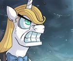  blonde_hair bow_tie equine feral friendship_is_magic hair horn male mammal my_little_pony prince_blueblood_(mlp) solo uc77 unicorn 