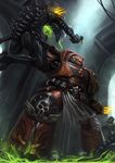  alien blood_angels book claws genestealer gloves helmet lightning_claw mask monster no_humans okita power_armor science_fiction skull space_hulk terminator_armor tyranid warhammer_40k weapon 