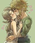  1girl bad_id bad_pixiv_id blonde_hair blush brown_hair closed_eyes couple earrings heart hetero hug ilia_(zelda) jewelry kiss link pointy_ears the_legend_of_zelda the_legend_of_zelda:_twilight_princess yo_mo 