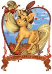  applejack_(mlp) cowboy_hat cutie_mark equine female feral freckles friendship_is_magic fruit green_eyes hair hat horse long_hair mammal milkydayy my_little_pony oscar_vega pony ponytail solo 