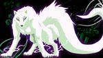  canine claws dog feral fur kekkaishi long_tail lotras madarao mammal pointy_ears solo spirit white_fur wolf 