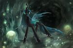  cave changeling chrysalis equine fantazyme female feral friendship_is_magic green_eyes hair horse looking_at_viewer my_little_pony pony queen_chrysalis_(mlp) solo wings 