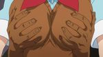  animated animated_gif binbougami_ga! bobby_(binbougami_ga!) breasts dark_skin fondling groping large_breasts lowres sakura_ichiko 