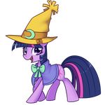  cutie_mark equine female feral friendship_is_magic hair hat horn horse looking_at_viewer mammal moon multi-colored_hair my_little_pony pony purple_eyes smile solar-slash solo twilight_sparkle_(mlp) unicorn wizard_hat 