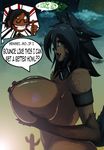  breasts canine collar comic dialog dialogue english_text female huge_breasts human male mammal nipples open_mouth rhemora_(artist) text tongue tongue_out 