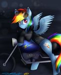  cutie_mark equine eyewear female feral friendship_is_magic hi_res leather_jacket mammal motorcycle my_little_pony pegasus rainbow_dash_(mlp) solo spittfire sunglasses wings 