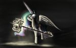  female feral friendship_is_magic hammer horn horse mammal maul my_little_pony pony princess princess_celestia_(mlp) princesssaros royalty winged_unicorn wings 