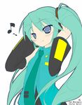  amakara_surume green_hair hatsune_miku highres miku tan_negimaru twintail twintails vocaloid 