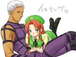  1girl couple crossover esaka feet fire hetero hong_meiling krizalid m.u.g.e.n socks soles the_king_of_fighters thighhighs touhou translated 