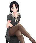  crossed_legs legs maria-sama_ga_miteru mizuno_youko pantyhose school_uniform sitting skirt skirt_lift smile solo toshifumi 