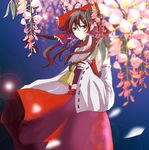  bad_id bad_pixiv_id flower hakurei_reimu ribbon shoko_makiko solo touhou wisteria 