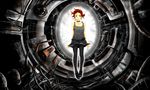  71 copyright_request pantyhose red_hair science_fiction skirt solo 