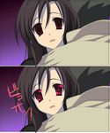  a1 empty_eyes glowing glowing_eyes hug katsura_kotonoha red_eyes school_days yandere 