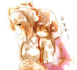  bad_id bad_pixiv_id blush fujiwara_no_mokou houraisan_kaguya hug multiple_girls sleeping touhou yae_(mono110) 