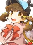  brown_eyes brown_hair doujima_nanako hat magnifying_glass meshi_(miyuu) persona persona_4 persona_4_the_animation 