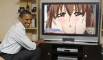  amatsume_akira animated animated_gif barack_obama face lowres male parody photoshop politician rubber smile television yosuga_no_sora 