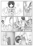  abubu comic greyscale lizard_girl monochrome original short_hair translated 