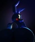  3d_(artwork) animatronic big_butt butt butt_focus digital_media_(artwork) five_nights_at_freddy&#039;s five_nights_at_freddy&#039;s_2 green_eyes lagomorph looking_back machine male mammal rabbit rear_view red_cheeks robot runabo toy_bonnie_(fnaf) video_games 