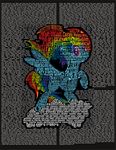  dialogue english_text equine female feral friendship_is_magic hair horse mammal multi-colored_hair my_little_pony name pegasus pixelkitties pony rainbow_dash_(mlp) rainbow_hair solo text wings 