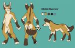  chibi-marrow chibi-marrow_(character) feral model_sheet nude solo 