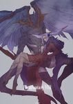  artist_name bad_id bad_pixiv_id breasts carrying cleavage copyright_name final_fantasy final_fantasy_viii griever highres kichi looking_at_viewer medium_breasts monster tail talons ultimecia wings 