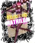 anarchy_reigns cyborg frame jacket mace madworld mathilda mathilda_(madworld) max_anarchy purple_hair sega spikes sunglasses weapon 