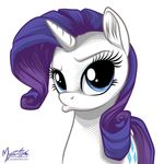  blue_hair cutie_mark duck_face duckface equine female feral friendship_is_magic fur glamour hair horn horse looking_at_viewer mammal my_little_pony mysticalpha plain_background pony pout pouting rarity_(mlp) solo unicorn white_background white_fur 