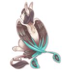  badge female lagomorph mammal necklace plain_background rabbit solo white_background wings 