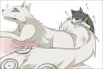  canine dog feral fluffy_tail hakubi kekkaishi madarao male mammal reina_(artist) spirit spirits 