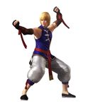  1boy 3d blonde_hair dead_or_alive dead_or_alive_5 eliot eliot_(doa) fighting_stance male male_focus official_art solo tecmo 