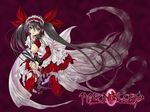  breast_slip brown_eyes chain collar cuffs dildo grey_hair handcuffs headpiece leather logo long_hair maid nipple_piercing piercing pigeon_blood rita_(pigeon_blood) solo torn_clothes twintails very_long_hair wallpaper yoshizawa_tomoaki 